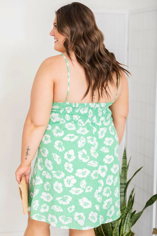 Wholesale π Pink Lily Lovely Romance Green Ruffle Bust Floral π Dress FINAL SALE π₯° 13 Wholesale π Pink Lily Lovely Romance Green Ruffle Bust Floral π Dress FINAL SALE π₯° - Image 13