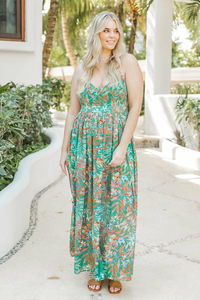 Cheapest β€οΈ Pink Lily It's Love At First Sight Green Tropical Maxi π Dress FINAL SALE π 8 Cheapest β€οΈ Pink Lily It's Love At First Sight Green Tropical Maxi π Dress FINAL SALE π - Image 8