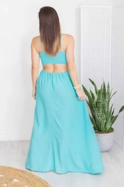 Best reviews of 🎉 Pink Lily Modern Ideas Teal Smocked Cutout Maxi 👗 Dress FINAL SALE 🛒 -Cheap dresses Store 181750 1 650x