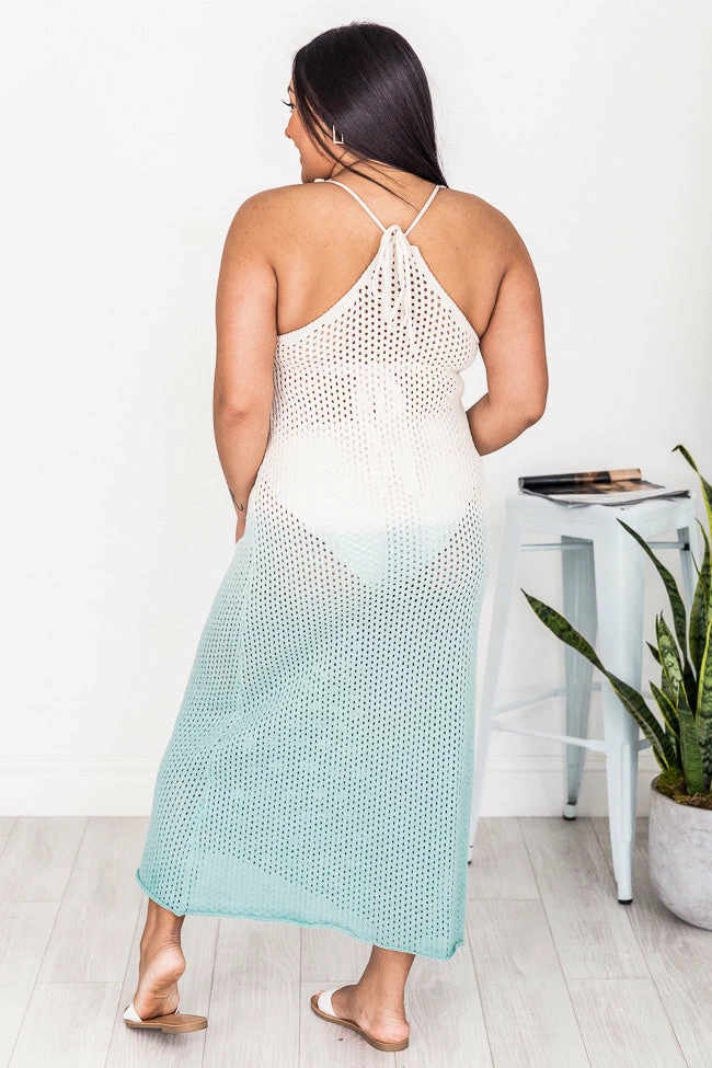 Discount π Pink Lily π Summer Albums Blue Open Knit Ombre Cover Up Maxi π Dress FINAL SALE π 10 Discount π Pink Lily π Summer Albums Blue Open Knit Ombre Cover Up Maxi π Dress FINAL SALE π - Image 10