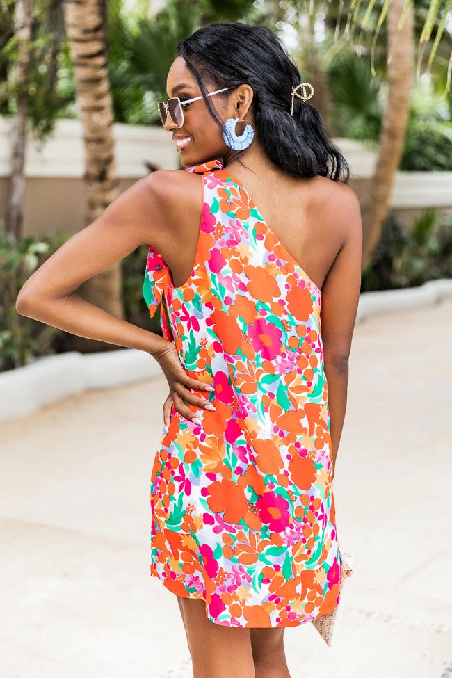 Discount βοΈ Pink Lily Thriving All Night Watercolor Floral One Shoulder π Dress FINAL SALE β 12 Discount βοΈ Pink Lily Thriving All Night Watercolor Floral One Shoulder π Dress FINAL SALE β - Image 12