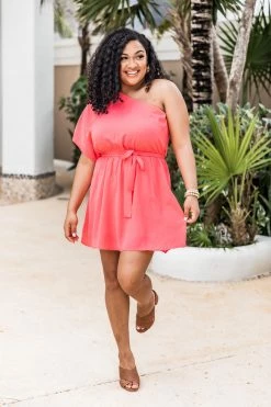 Flash Sale 🌟 Pink Lily Lifetime Chance Coral One Shoulder Belted Mini 👗 Dress FINAL SALE 😍 -Cheap dresses Store 182190 lifetimechancecoral 179672 actonit 180110 ramonabrown 157512 can twaittofindyou 5 650x