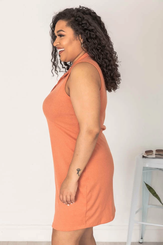 Wholesale π― Pink Lily Want The Best Terracotta Collared Ribbed Knit π Dress FINAL SALE βοΈ 14 Wholesale π― Pink Lily Want The Best Terracotta Collared Ribbed Knit π Dress FINAL SALE βοΈ - Image 14