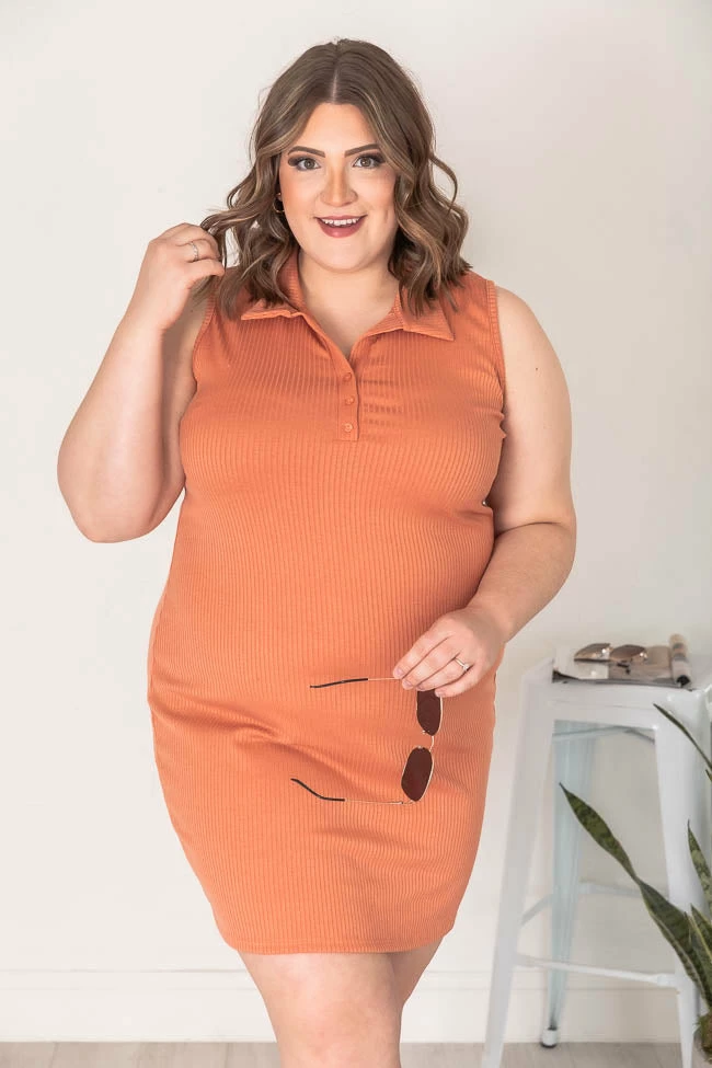 Wholesale π― Pink Lily Want The Best Terracotta Collared Ribbed Knit π Dress FINAL SALE βοΈ 16 Wholesale π― Pink Lily Want The Best Terracotta Collared Ribbed Knit π Dress FINAL SALE βοΈ - Image 16