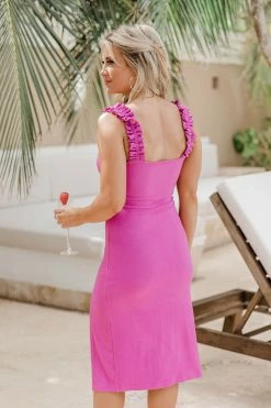 Best Pirce 🌟 Pink Lily Alone Tonight Magenta Ruffle Sleeve Midi 👗 Dress FINAL SALE 🔥 -Cheap dresses Store 182448 alonetonightmagenta 182654 meetuplater 170506 shannonoatmeal 180366 takeasecond 1 650x