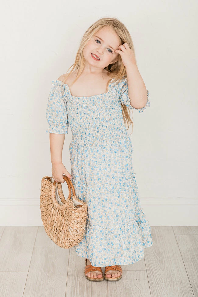 Deals π₯° Pink Lily Lucky Timing π§ Girls Blue Floral Puff Sleeve Midi π Dress FINAL SALE π― 6 Deals π₯° Pink Lily Lucky Timing π§ Girls Blue Floral Puff Sleeve Midi π Dress FINAL SALE π― - Image 6