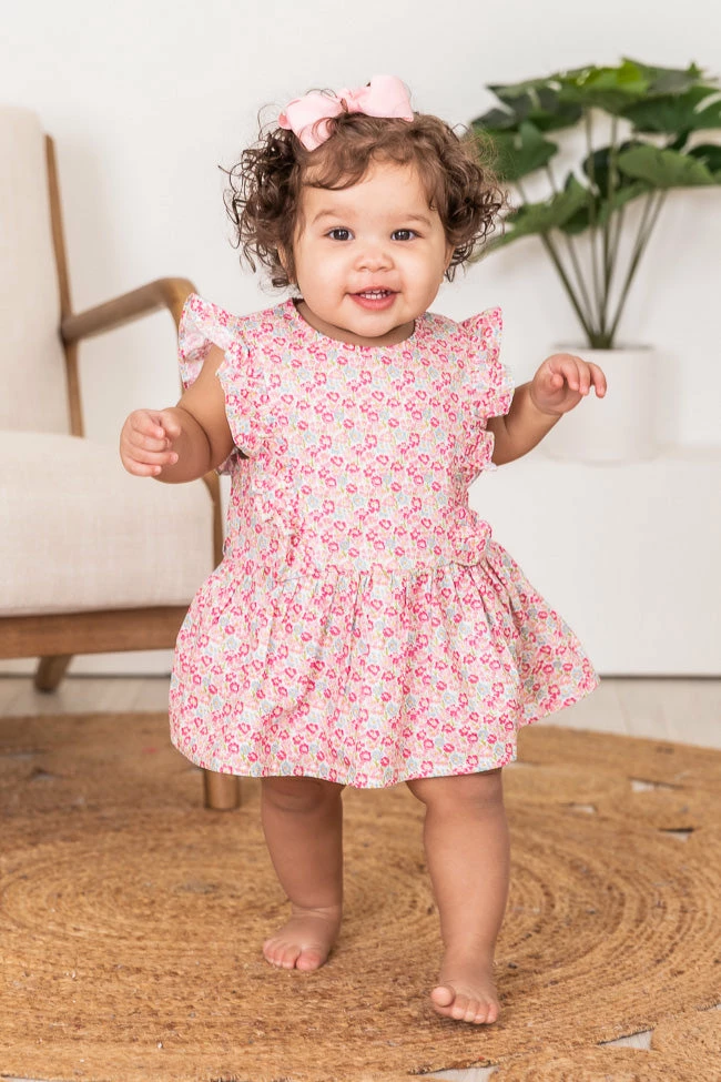 Buy π Pink Lily Another Idea Baby π§ Girls Pink Floral π Dress FINAL SALE π 2 Buy π Pink Lily Another Idea Baby π§ Girls Pink Floral π Dress FINAL SALE π - Image 2