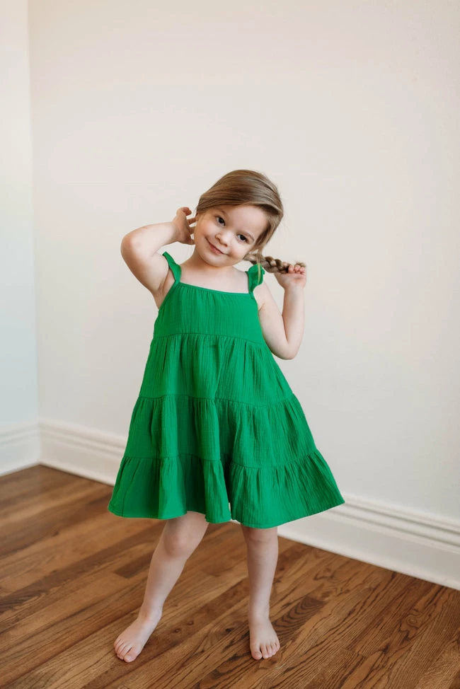 Best deal π Pink Lily Once Was π§ Girls Green Tiered π Dress FINAL SALE π 1 Best deal π Pink Lily Once Was π§ Girls Green Tiered π Dress FINAL SALE π