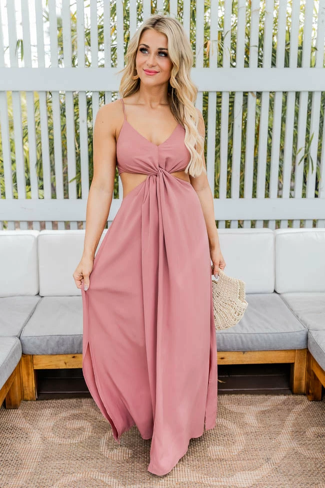 Best Sale π Pink Lily Nobody But Us Mauve Cutout Maxi π Dress FINAL SALE β 4 Best Sale π Pink Lily Nobody But Us Mauve Cutout Maxi π Dress FINAL SALE β - Image 4