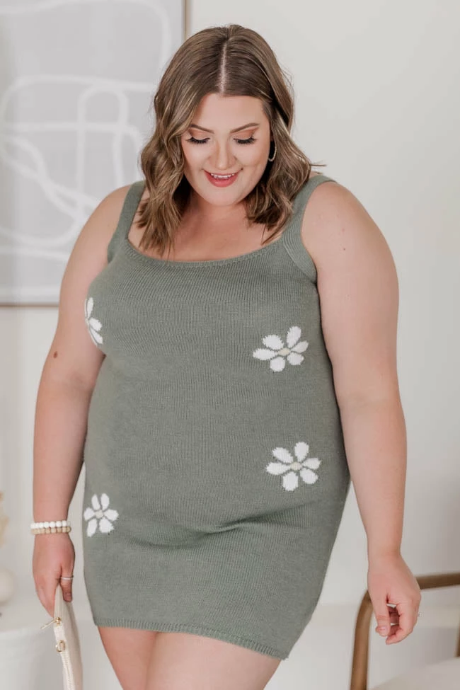 Outlet π Pink Lily Walk Through Fields Sage Daisy Print Knit Mini π Dress FINAL SALE π 24 Outlet π Pink Lily Walk Through Fields Sage Daisy Print Knit Mini π Dress FINAL SALE π - Image 24