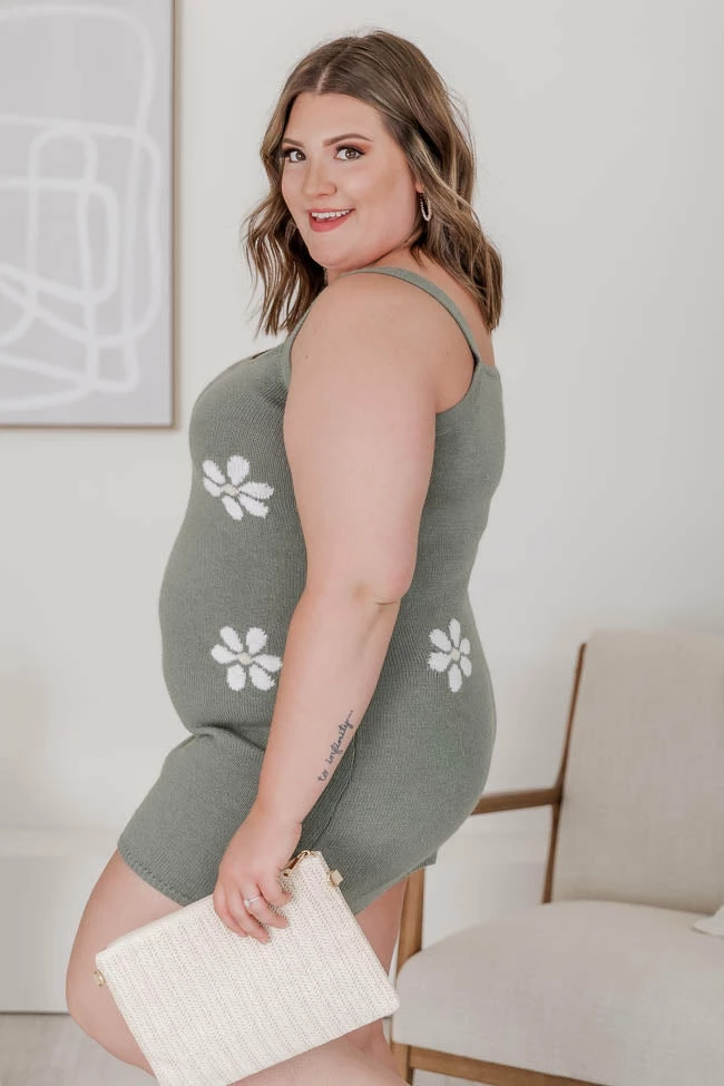 Outlet π Pink Lily Walk Through Fields Sage Daisy Print Knit Mini π Dress FINAL SALE π 25 Outlet π Pink Lily Walk Through Fields Sage Daisy Print Knit Mini π Dress FINAL SALE π - Image 25