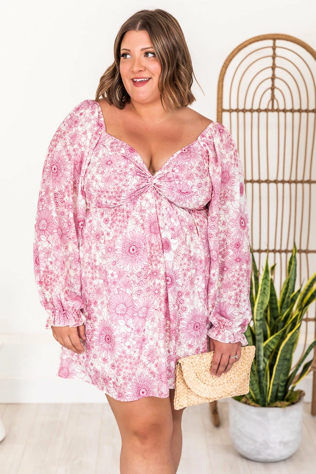 Wholesale β¨ Pink Lily Hard To Find Pink Floral Print Long Sleeve Mini π Dress 𧨠11 Wholesale β¨ Pink Lily Hard To Find Pink Floral Print Long Sleeve Mini π Dress 𧨠- Image 11