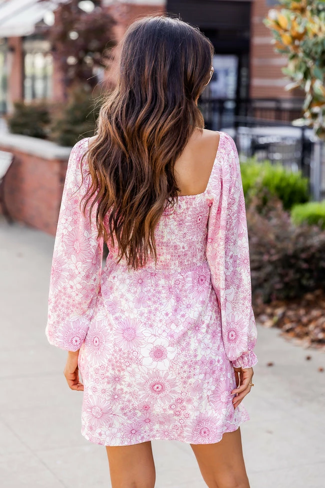 Wholesale β¨ Pink Lily Hard To Find Pink Floral Print Long Sleeve Mini π Dress 𧨠5 Wholesale β¨ Pink Lily Hard To Find Pink Floral Print Long Sleeve Mini π Dress 𧨠- Image 5