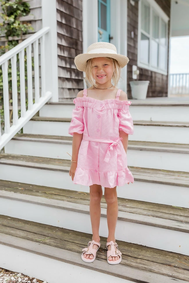 Coupon π CAITLIN COVINGTON X PINK LILY π§ Girls Nantucket Pink Button Front π Dress FINAL SALE π 2 Coupon π CAITLIN COVINGTON X PINK LILY π§ Girls Nantucket Pink Button Front π Dress FINAL SALE π - Image 2