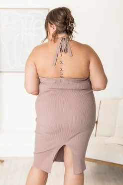 Hot Sale β Pink Lily On The List Taupe Halter Ribbed Midi Bodycon π Dress π 27 Hot Sale β Pink Lily On The List Taupe Halter Ribbed Midi Bodycon π Dress π -Cheap dresses Store 183284 6 650x