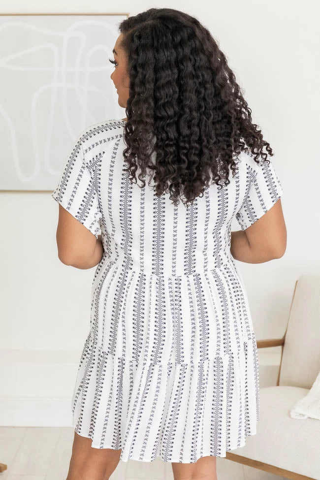 Wholesale βοΈ Pink Lily Feel The Flow Ivory Printed Babydoll Mini π Dress π₯ 9 Wholesale βοΈ Pink Lily Feel The Flow Ivory Printed Babydoll Mini π Dress π₯ - Image 9