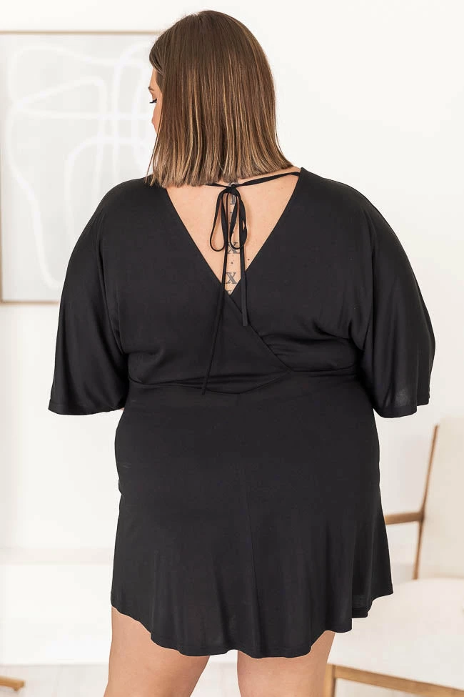 Flash Sale π Pink Lily Midnight Hour Black Drape Front Mini π Dress β¨ 18 Flash Sale π Pink Lily Midnight Hour Black Drape Front Mini π Dress β¨ - Image 18