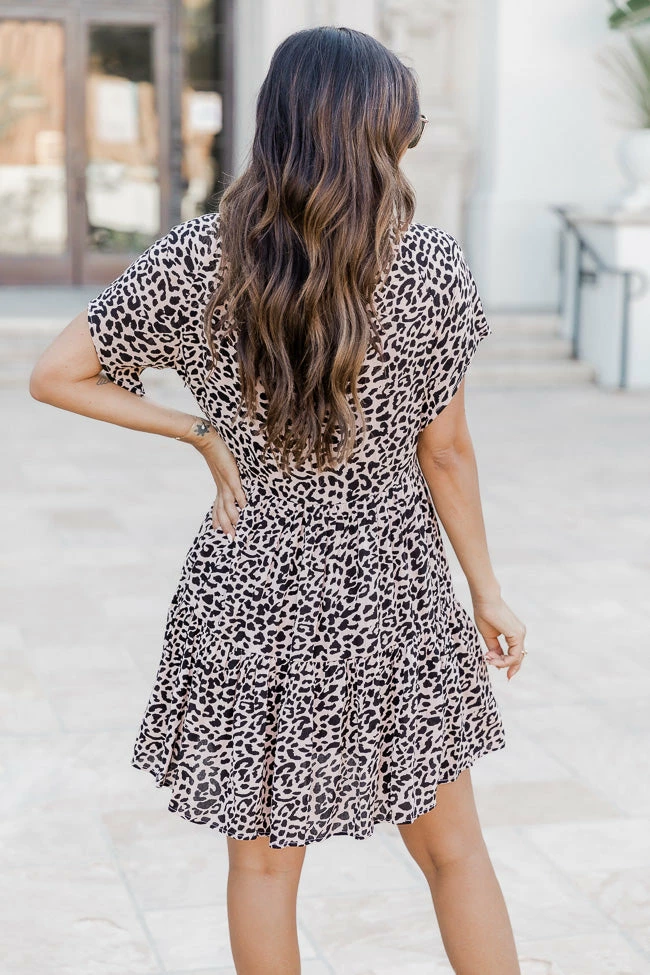 Cheap π Pink Lily My Last Time Tan Animal Print Babydoll π Dress π 6 Cheap π Pink Lily My Last Time Tan Animal Print Babydoll π Dress π - Image 6