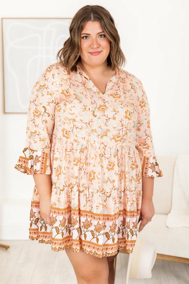 Buy π Pink Lily Lovely Evening Pink Printed Mini π Dress β€οΈ 16 Buy π Pink Lily Lovely Evening Pink Printed Mini π Dress β€οΈ - Image 16