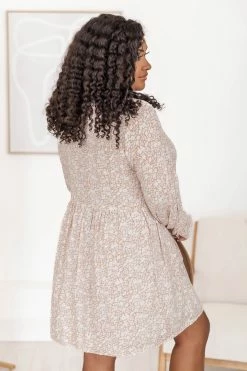 Best Sale 💯 Pink Lily Can't Say Goodnight Orange Floral Henley Mini 👗 Dress 💯 -Cheap dresses Store 183688 3 650x