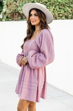 Promo 👍 Pink Lily Take Your Time Mauve Mini 👗 Dress 👍 -Cheap dresses Store 183690 takeyourtime 174432 darby 174114 differenttimezonesivory 3 650x