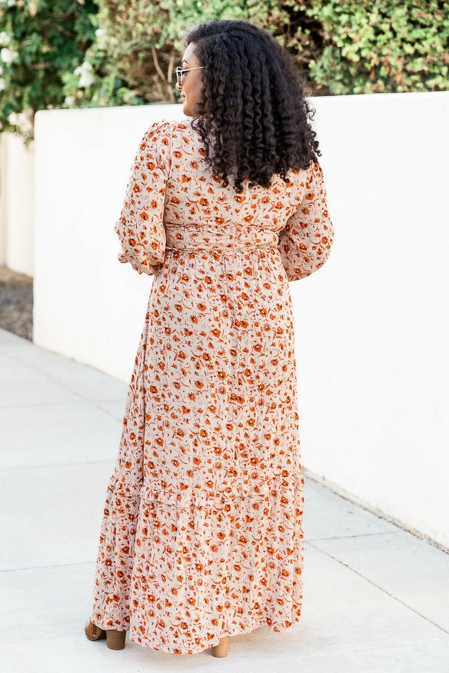 Best Sale π Pink Lily It's All A Dream Rust Floral Ruffle Trim Maxi π Dress FINAL SALE π 11 Best Sale π Pink Lily It's All A Dream Rust Floral Ruffle Trim Maxi π Dress FINAL SALE π - Image 11