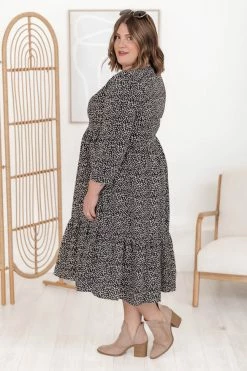 Wholesale 😀 Pink Lily No Hard Feelings Black Floral Midi 👗 Dress FINAL SALE 🤩 -Cheap dresses Store 183700 3 650x