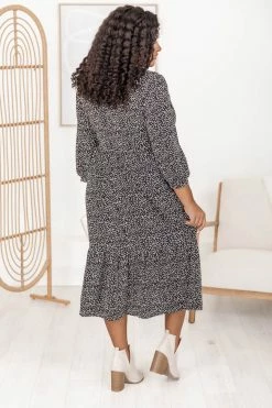 Wholesale 😀 Pink Lily No Hard Feelings Black Floral Midi 👗 Dress FINAL SALE 🤩 -Cheap dresses Store 183700 8 650x