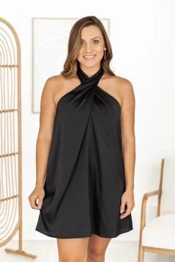 Best Pirce 💯 Pink Lily Time After Time Black Satin Criss-Cross Halter Mini 👗 Dress 🎁 -Cheap dresses Store 183830 2 531b7986 031c 4221 93a2 66ae2a601566 650x