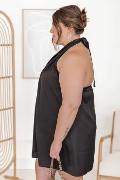 Best Pirce 💯 Pink Lily Time After Time Black Satin Criss-Cross Halter Mini 👗 Dress 🎁 -Cheap dresses Store 183830 3 b1619fb5 6f7a 4574 9ef2 7276cbf5a004 650x