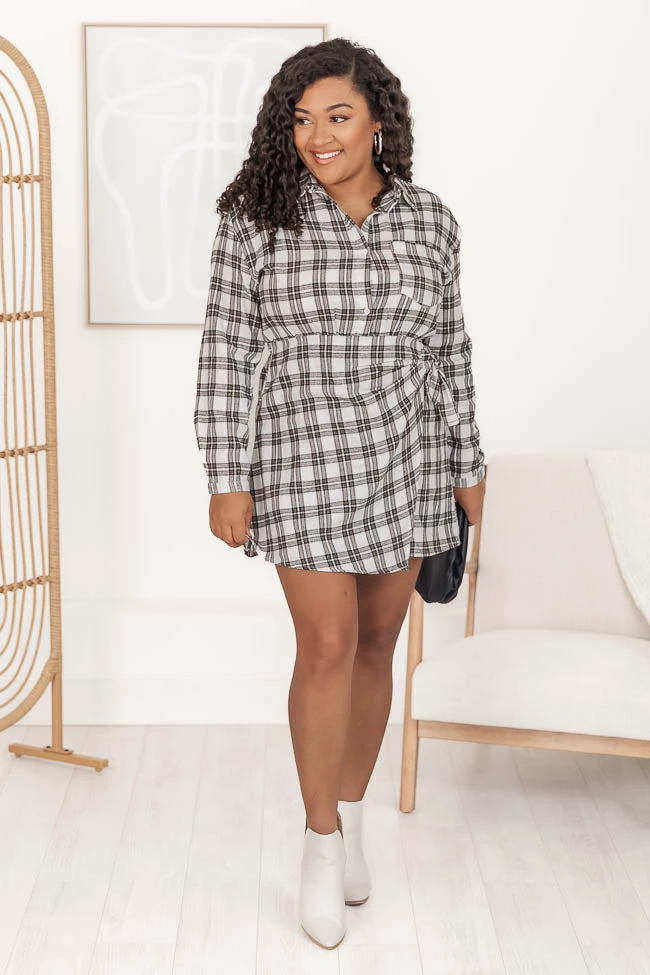 Best Pirce π Pink Lily Take My Hand Black/White Wrap Waist Plaid Mini π Dress π 11 Best Pirce π Pink Lily Take My Hand Black/White Wrap Waist Plaid Mini π Dress π - Image 11