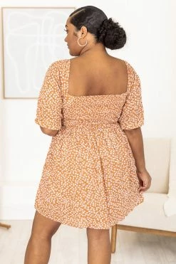 Best deal 🤩 Pink Lily Good To Know Orange Floral Cinched Bust 👗 Dress FINAL SALE ✨ -Cheap dresses Store 183852 4 0d111a72 5cc7 4ef7 acf0 25a904e0b5eb 650x