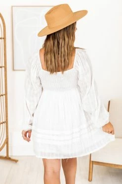 Wholesale 💯 Pink Lily Take Your Time Cream Mini 👗 Dress 😍 -Cheap dresses Store 183872 4 650x