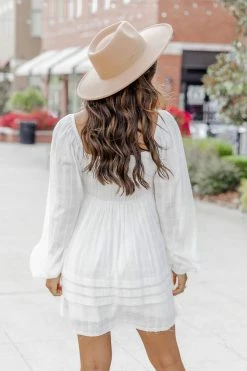 Wholesale 💯 Pink Lily Take Your Time Cream Mini 👗 Dress 😍 -Cheap dresses Store 183872 takeyourtimecream 3 650x