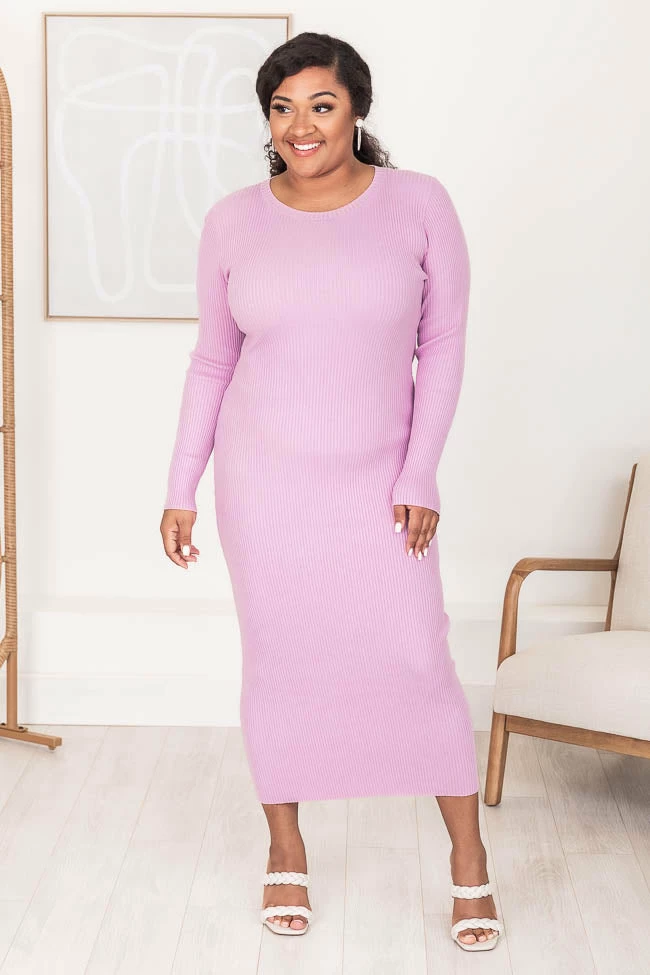 Best deal π₯° Pink Lily You've Got The Look Purple Knit Open Back Midi π Dress π 12 Best deal π₯° Pink Lily You've Got The Look Purple Knit Open Back Midi π Dress π - Image 12