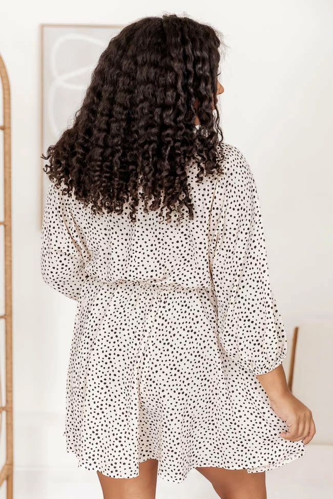 Budget π Pink Lily Just Can't Say Goodbye Beige Spotted Mini π Dress π₯ 13 Budget π Pink Lily Just Can't Say Goodbye Beige Spotted Mini π Dress π₯ - Image 13