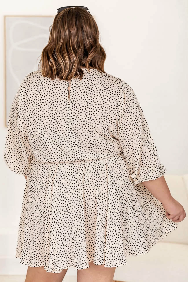 Budget π Pink Lily Just Can't Say Goodbye Beige Spotted Mini π Dress π₯ 17 Budget π Pink Lily Just Can't Say Goodbye Beige Spotted Mini π Dress π₯ - Image 17