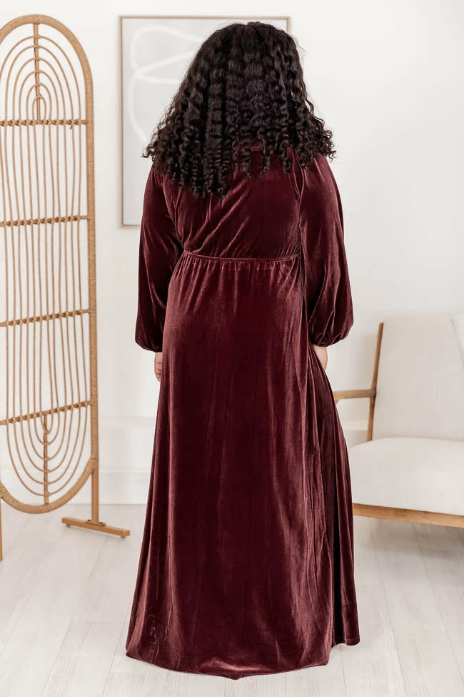 Budget βοΈ Pink Lily Cross Your Mind Plum Velvet Maxi π Dress FINAL SALE π― 14 Budget βοΈ Pink Lily Cross Your Mind Plum Velvet Maxi π Dress FINAL SALE π― - Image 14