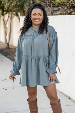 Wholesale β¨ Pink Lily I'll Always Remember Steel Grey Smocked Shoulder Mini π Dress π 17 Wholesale β¨ Pink Lily I'll Always Remember Steel Grey Smocked Shoulder Mini π Dress π -Cheap dresses Store 184340 4 650x