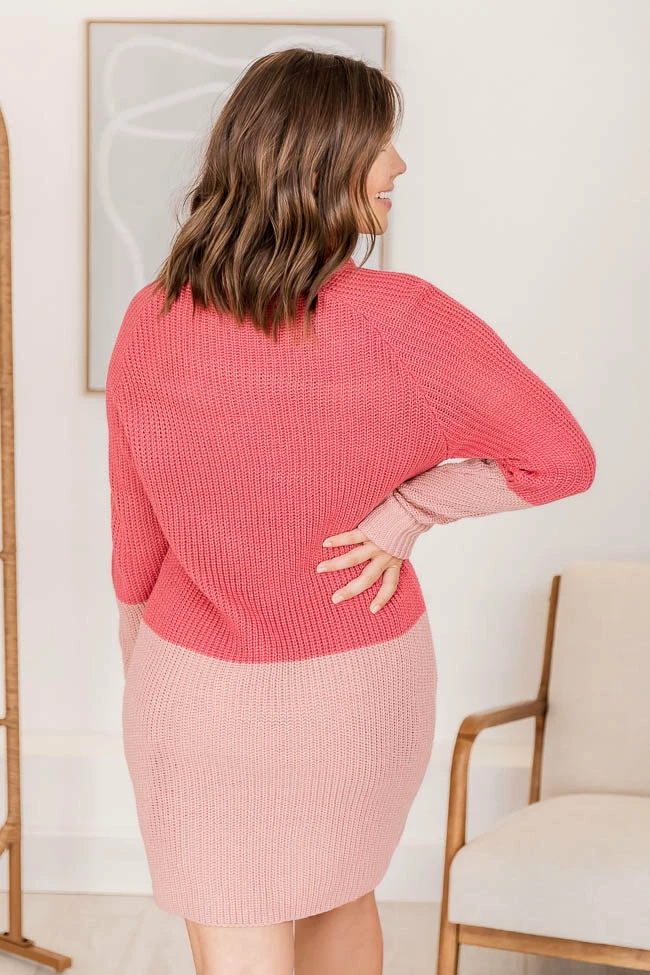 Cheapest π Pink Lily Parting Ways Pink Colorblock Turtleneck Sweater π Dress FINAL SALE π 9 Cheapest π Pink Lily Parting Ways Pink Colorblock Turtleneck Sweater π Dress FINAL SALE π - Image 9