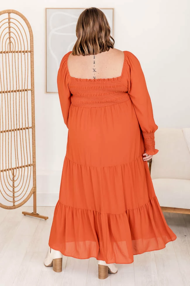Hot Sale β Pink Lily Momentary Phase Rust Smocked Bust Maxi π Dress FINAL SALE π 14 Hot Sale β Pink Lily Momentary Phase Rust Smocked Bust Maxi π Dress FINAL SALE π - Image 14