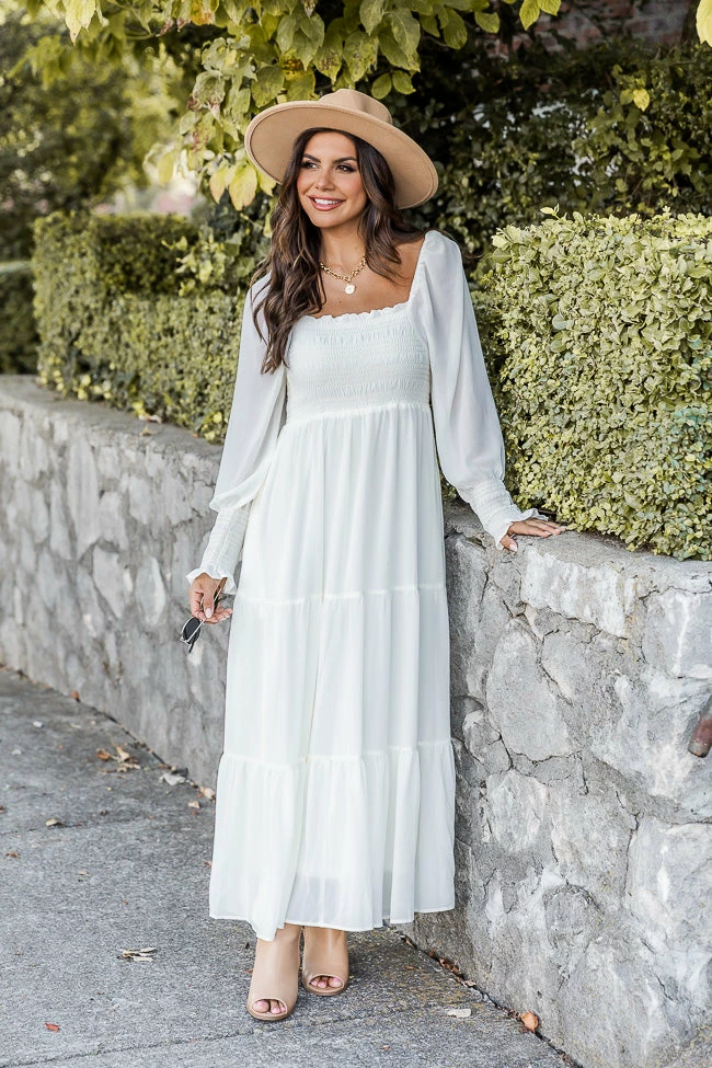 Outlet β Pink Lily Momentary Phase Cream Smocked Bust Maxi π Dress βοΈ 1 Outlet β Pink Lily Momentary Phase Cream Smocked Bust Maxi π Dress βοΈ