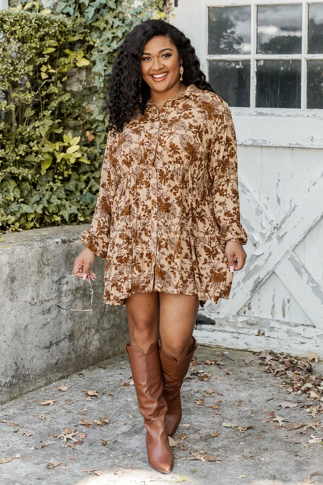 Best reviews of π Pink Lily A Different World Brown Floral π Shirt π Dress FINAL SALE β 7 Best reviews of π Pink Lily A Different World Brown Floral π Shirt π Dress FINAL SALE β - Image 7