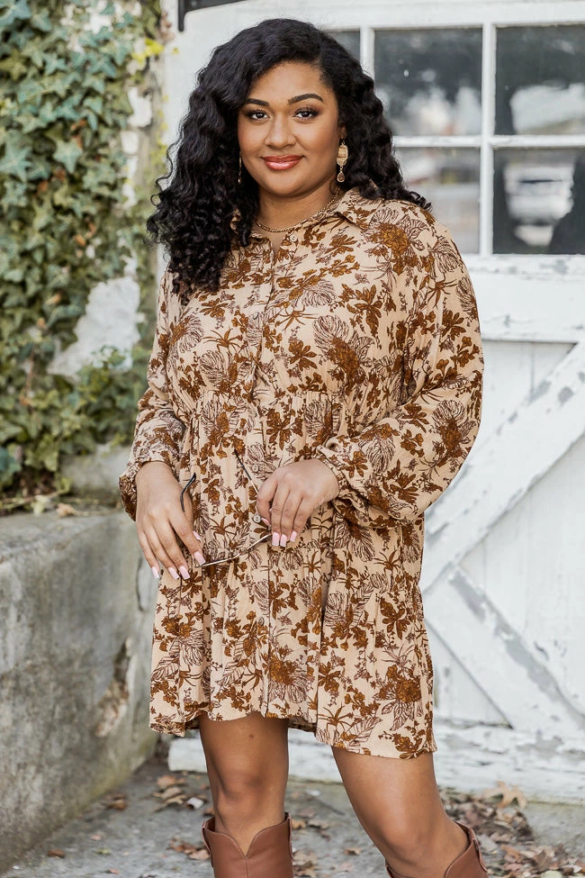 Best reviews of π Pink Lily A Different World Brown Floral π Shirt π Dress FINAL SALE β 10 Best reviews of π Pink Lily A Different World Brown Floral π Shirt π Dress FINAL SALE β - Image 10