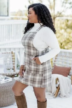 New βοΈ Pink Lily Change In The Air Tan Plaid Jumper FINAL SALE π― 12 New βοΈ Pink Lily Change In The Air Tan Plaid Jumper FINAL SALE π― -Cheap dresses Store 184674 14 650x