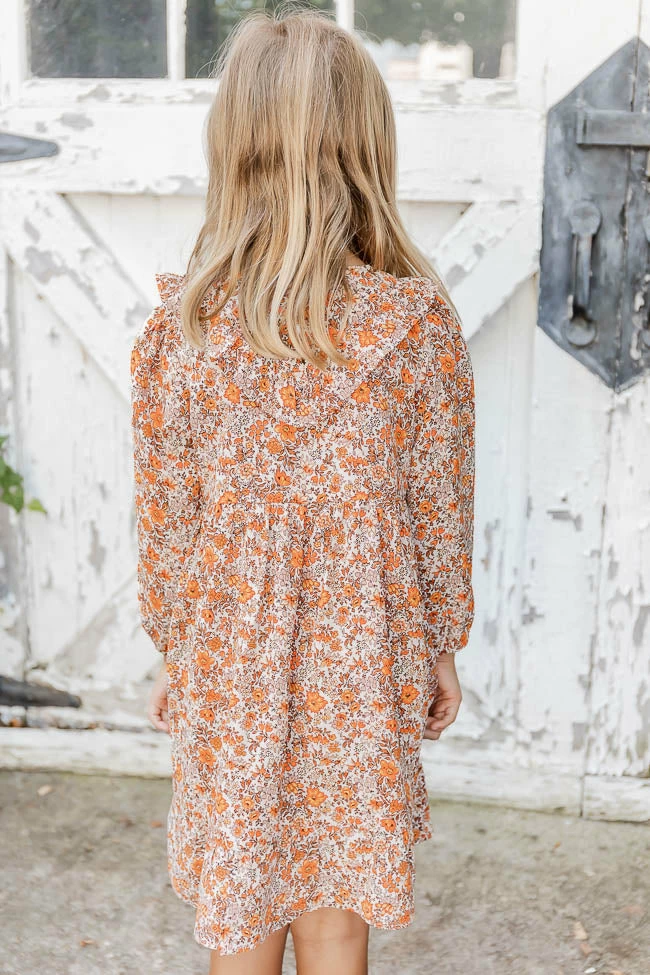 Flash Sale π₯° Pink Lily Put On A Show Kids Orange Floral Midi π Dress FINAL SALE π 4 Flash Sale π₯° Pink Lily Put On A Show Kids Orange Floral Midi π Dress FINAL SALE π - Image 4