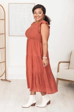 Budget 😍 Pink Lily Turn Of Events Ginger Tiered Midi 👗 Dress 🎁 -Cheap dresses Store 184762 11 650x