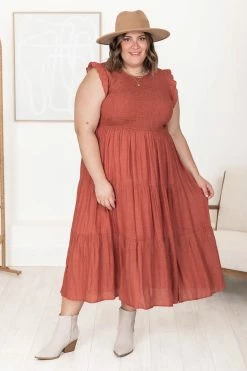 Budget 😍 Pink Lily Turn Of Events Ginger Tiered Midi 👗 Dress 🎁 -Cheap dresses Store 184762 2 650x