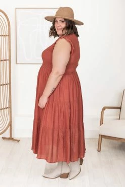 Budget 😍 Pink Lily Turn Of Events Ginger Tiered Midi 👗 Dress 🎁 -Cheap dresses Store 184762 3 650x