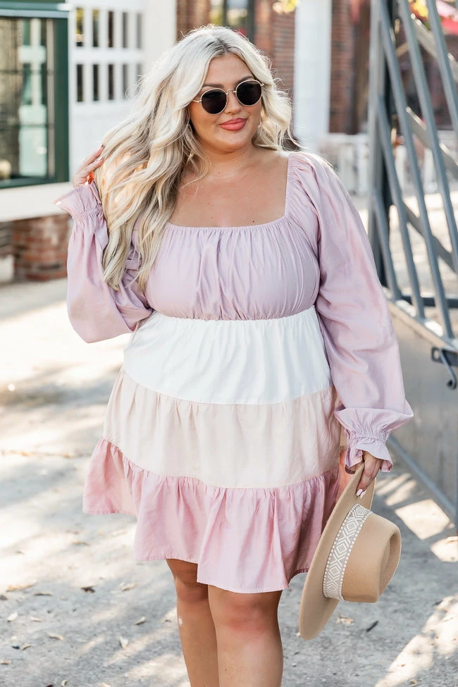 Best Pirce π₯ Pink Lily Only With You Pink Colorblock Tiered Mini π Dress π€© 6 Best Pirce π₯ Pink Lily Only With You Pink Colorblock Tiered Mini π Dress π€© - Image 6